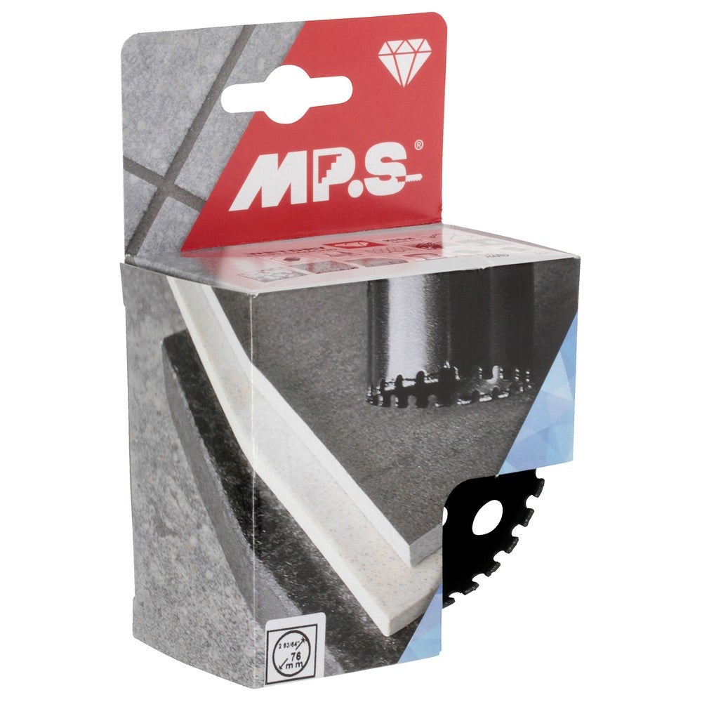 MPS timanttireikäsaha 76mm kuiva/märkä profi diamond | Tooloutlet.fi