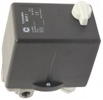 Valvola Di Sicurezza Compressore Pressostato Per Compressore Condor MDR 2/11, 230V, Massimo 11 Bar, Con Interruttore ON/OFF E Valvola Di Scarico Contalitri Acqua Meccanico - Foto 7