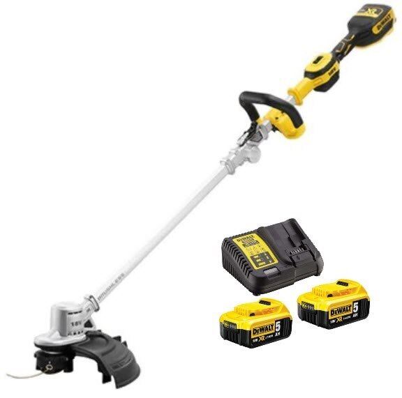Paras akkutrimmeri 2026: Vertailu & osto-opas pihaan 3 DeWalt DCMST561P2 akkutrimmeri 18V XR split shaft, akut 2x5.0Ah + laturi