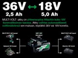 HiKOKI RB36DA akkulehtipuhallin 36V Multi Volt runko