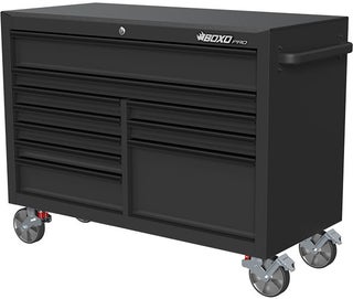 Ty&ouml;kaluvaunu Boxo erikoissyv&auml; 10 vetolaatikkoa musta | 285-53010