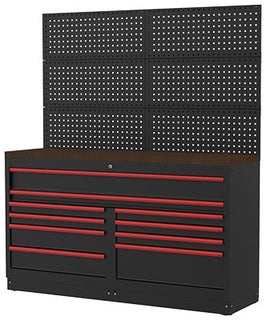 Boxo Kalustekokonaisuus 1722mm punaiset kahvat