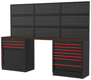 Boxo kalustekokonaisuus 2588mm Punaiset kahvat