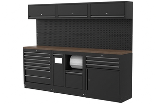 Boxo Kalustekokonaisuus 2588mm mustilla kahvoilla