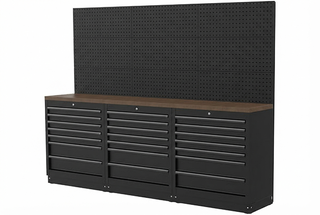 Boxo Kalustekokonaisuus 2588mm mustilla kahvoilla