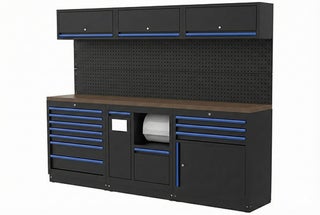 Boxo Kalustekokonaisuus 2588mm sinisill&auml; kahvoilla