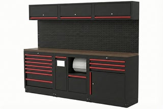 Boxo kalustekokonaisuus 2588mm punaisilla kahvoilla