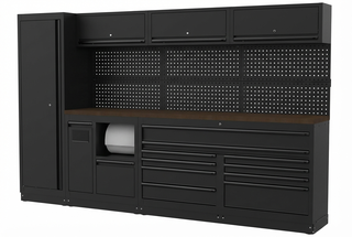 Boxo Kalustekokonaisuus 3190mm mustat kahvat