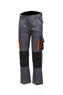 Ty&ouml;housut, harmaa/musta (vuoriton/kes&auml;) Priha 4036