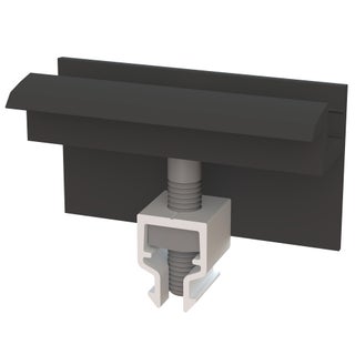 Railock Clickfix musta p&auml;&auml;tykiinnike aurinkopaneeleille, joiden kehyskorkeus 30mm | 103207290