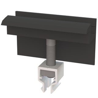 Railock Clickfix musta p&auml;&auml;tykiinnike aurinkopaneeleille, joiden kehyskorkeus 35mm | 103207298