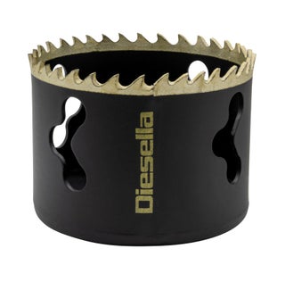 Diesella Reik&auml;pora &Oslash;76 mm HSS Bi-Metal M42, 8 % kobolttia (MUSTA, kullatut hampaat)