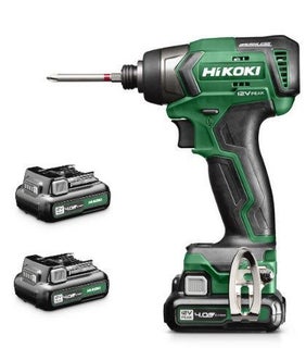 HiKOKI WH12DD Iskev&auml; Akkuruuvinv&auml;&auml;nnin Sis. 2x 4Ah akkuja ja latauslaitteen