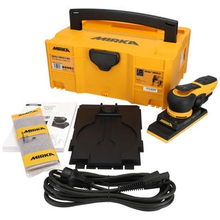 Mirka DEOS II 383 EU 70 mm x 198 mm 3.0 mm ep&auml;keskohiomakone / tasohiomakone salkussa | MID3834044CA