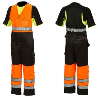 Talviavohaalari huomiov&auml;ri oranssi/musta EN 20471 Lk.1 Priha 4123