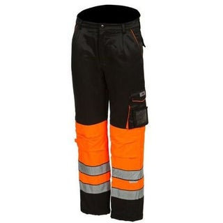 Talvity&ouml;housut huomiov&auml;ri oranssi/musta EN 20471 Lk.1 Priha 4055