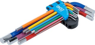 BGS Kulma-avainsarja | moniv&auml;rinen | kuusikulmainen hylsy 1,5 - 10 mm | 9-os. | 74455