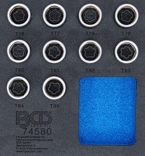 BGS Ty&ouml;kaluvaunun moduuli 1/6: vannelukon ty&ouml;kalusarja, Tesla | 10-os. | 74580