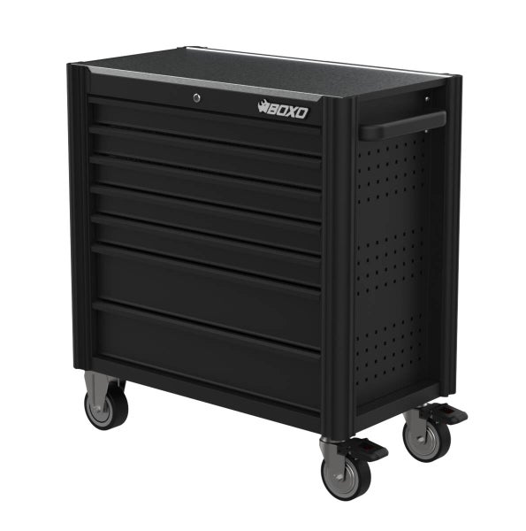 Työkaluvaunu leveä Boxo 7-laatikkoa 940X510X982mm